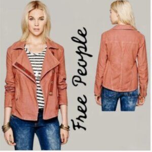Free People Rosewood Washed Linen Jacket (1439)